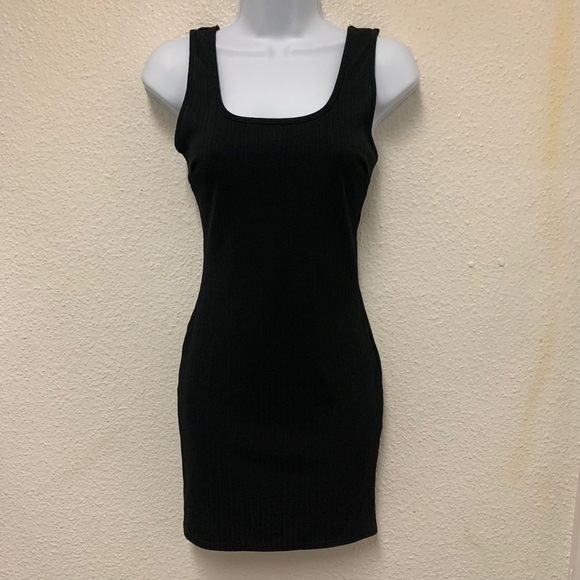 Haute Monde Black Dress Women’s Size S Sleeveless Bodycon Stretch - Picture 3 of 8